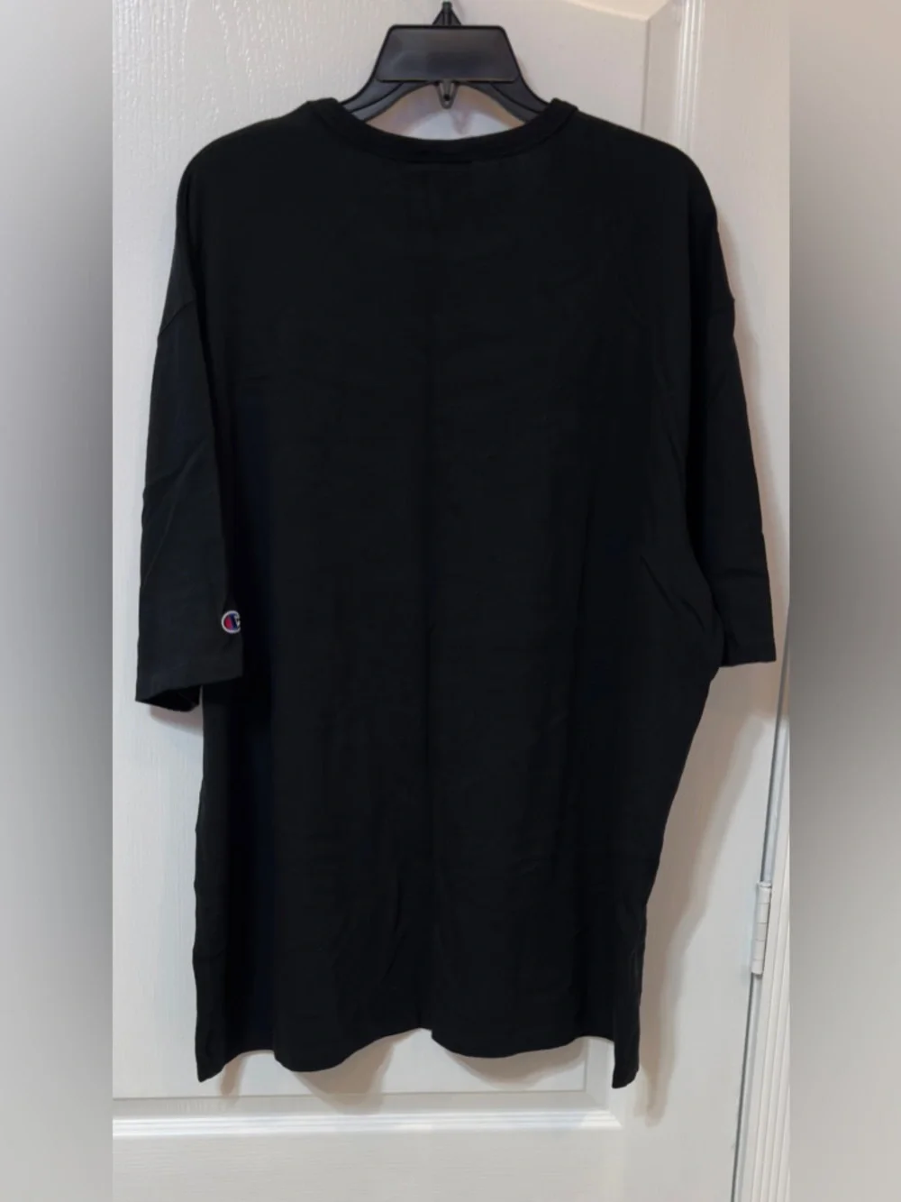 Champion Black Short-Sleeve Tee with Red & Silver Logo Panels 3XL New w/o tags - Picture 2 of 9